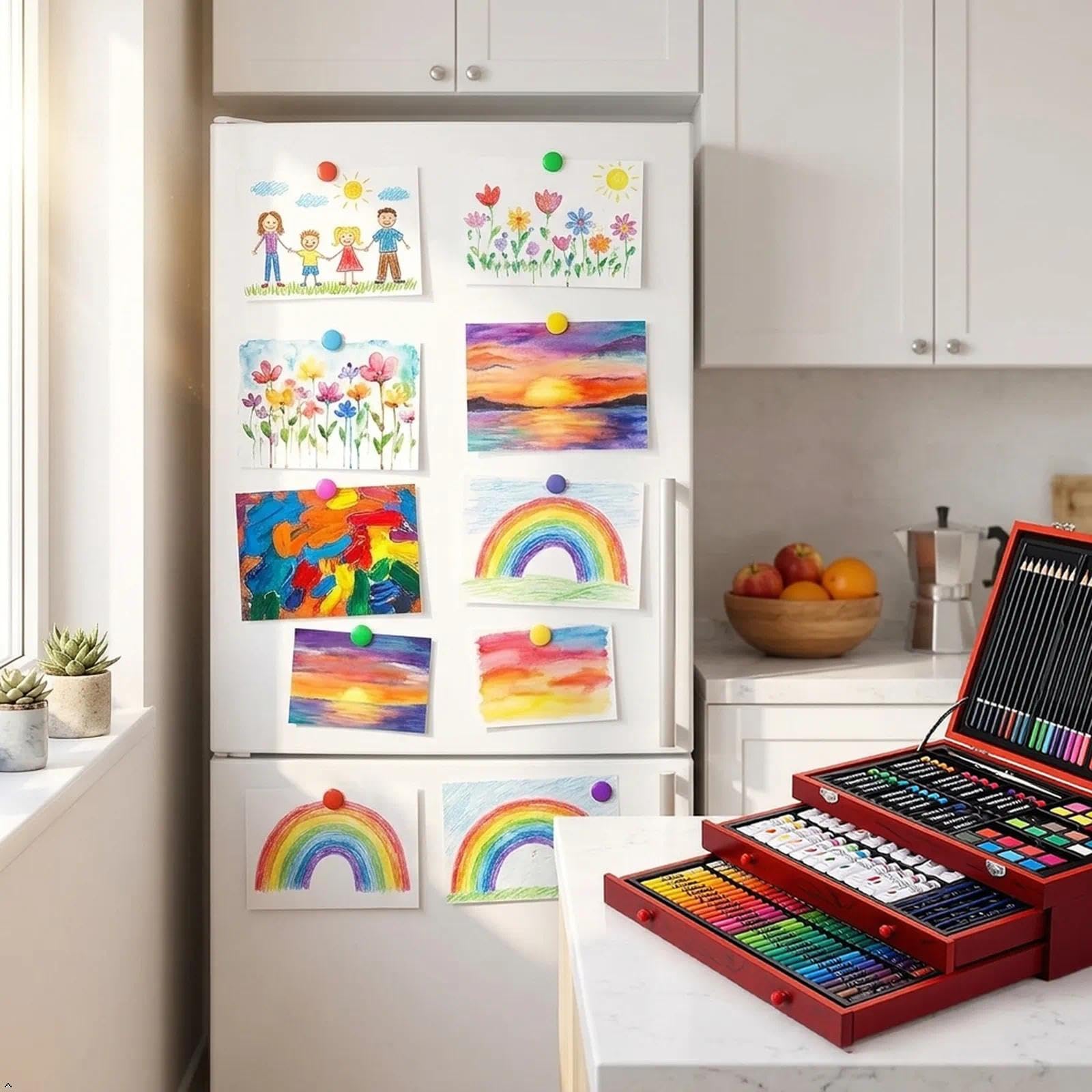 Deluxe Art Kit: 195-Piece Drawing & Painting Supplies -8 Deluxe Art Kit: 195-Piece Drawing & Painting Supplies -8