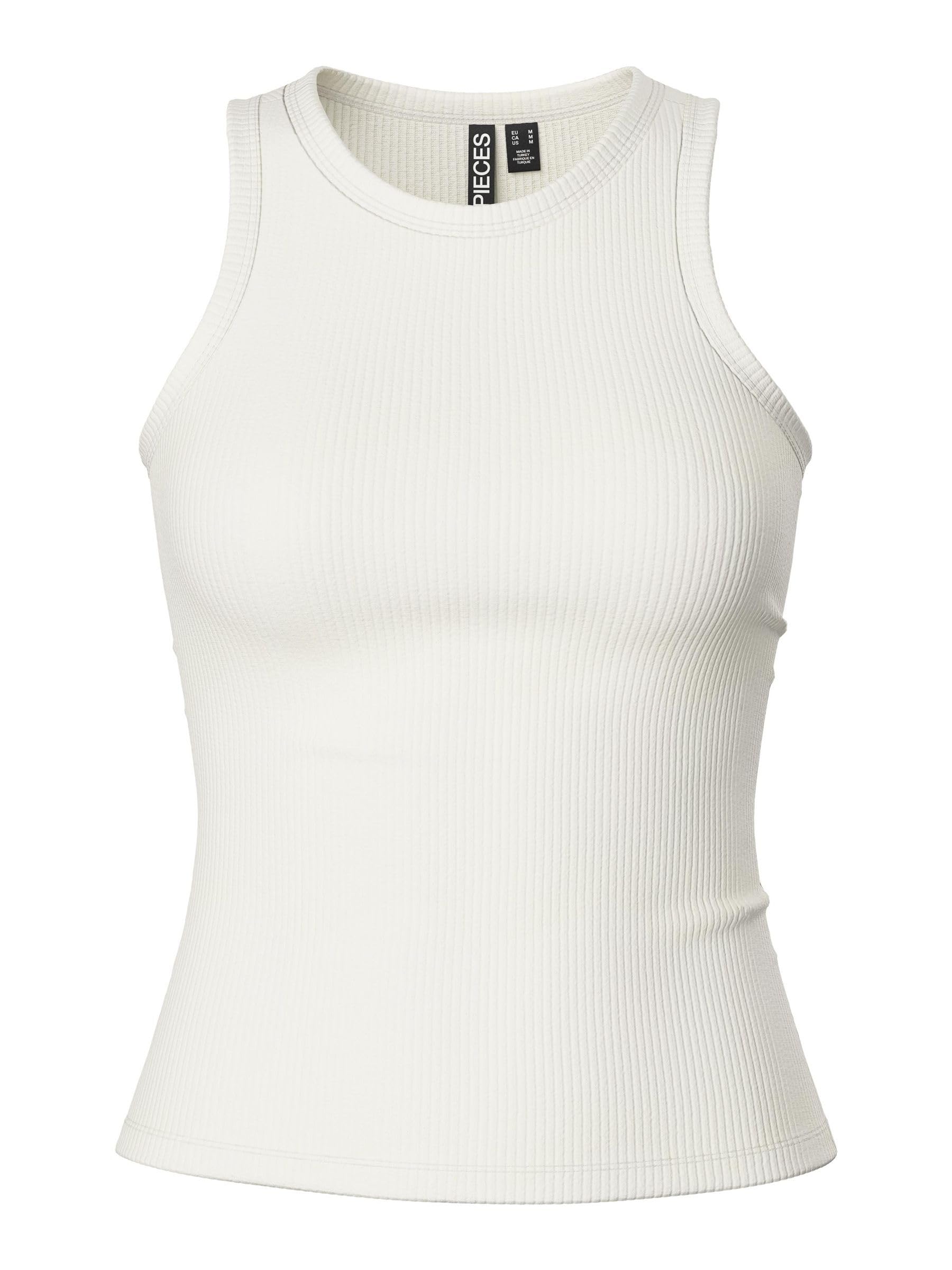 PIECES Women's Pcruka Boxer Tank Noos Bc Top, Cloud Dancer, XS