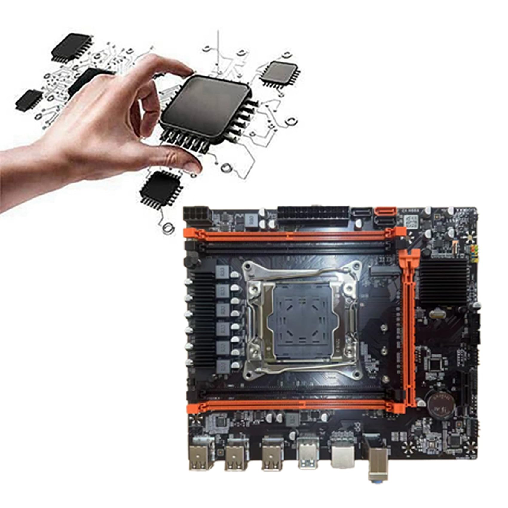 B85 X99 płyta główna do komputera stacjonarnego LGA2011-3 obsługa gier M. 2 PCIE SATA3.0 4X DDR4 REG ECC RAM gniazda X99 zestaw