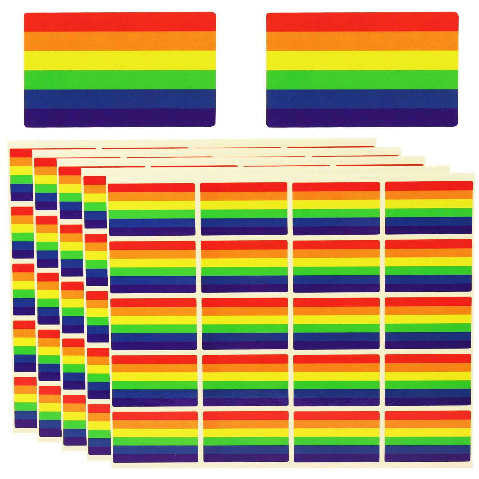 WUSJCOF 55 Stück Pride Sticker Set - LGBTQ Regenbogen Aufkleber Wasserdicht