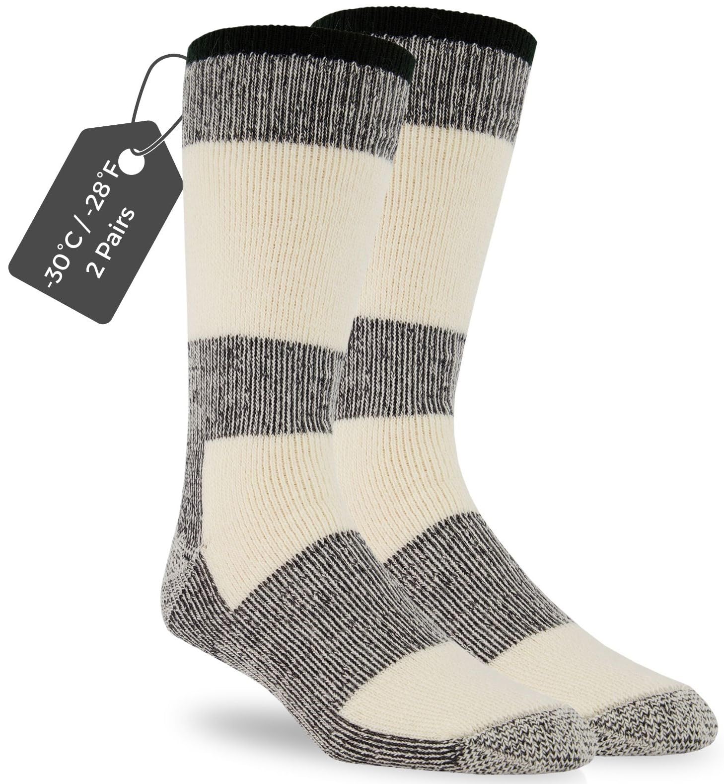 J.B. Field'sIcelandic -30 Below XLR Winter Wool Socks (2 Pairs)