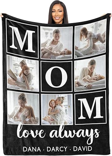 Miniatura 54 de Mantas de monograma personalizadas con nombres, manta personalizada para bebés niñas, manta de envolver con inicial, regalos personalizados