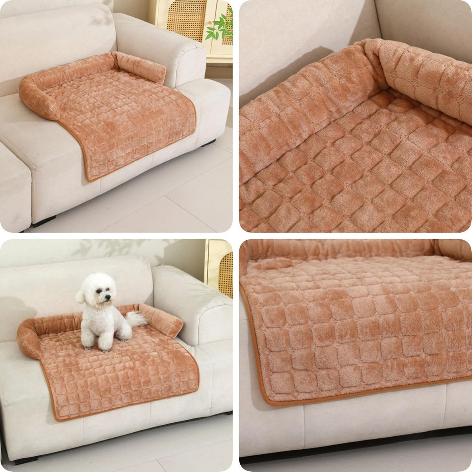 Dog Cover for Couch - U Shape Protective Washable,Pet Couch Covers for Sofa,for Cat Puppy Indoor Home Living Room Bedroom Apartment Car Camping Travel