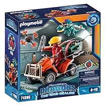 PLAYMOBIL DreamWorks Dragons 71085 Dragons, The Nine Realms, Icaris Quad & Phil, Personaggio di Dragons, Drago Giocattolo e Quad, Giocattolo per Bambini dai 4 Anni in su