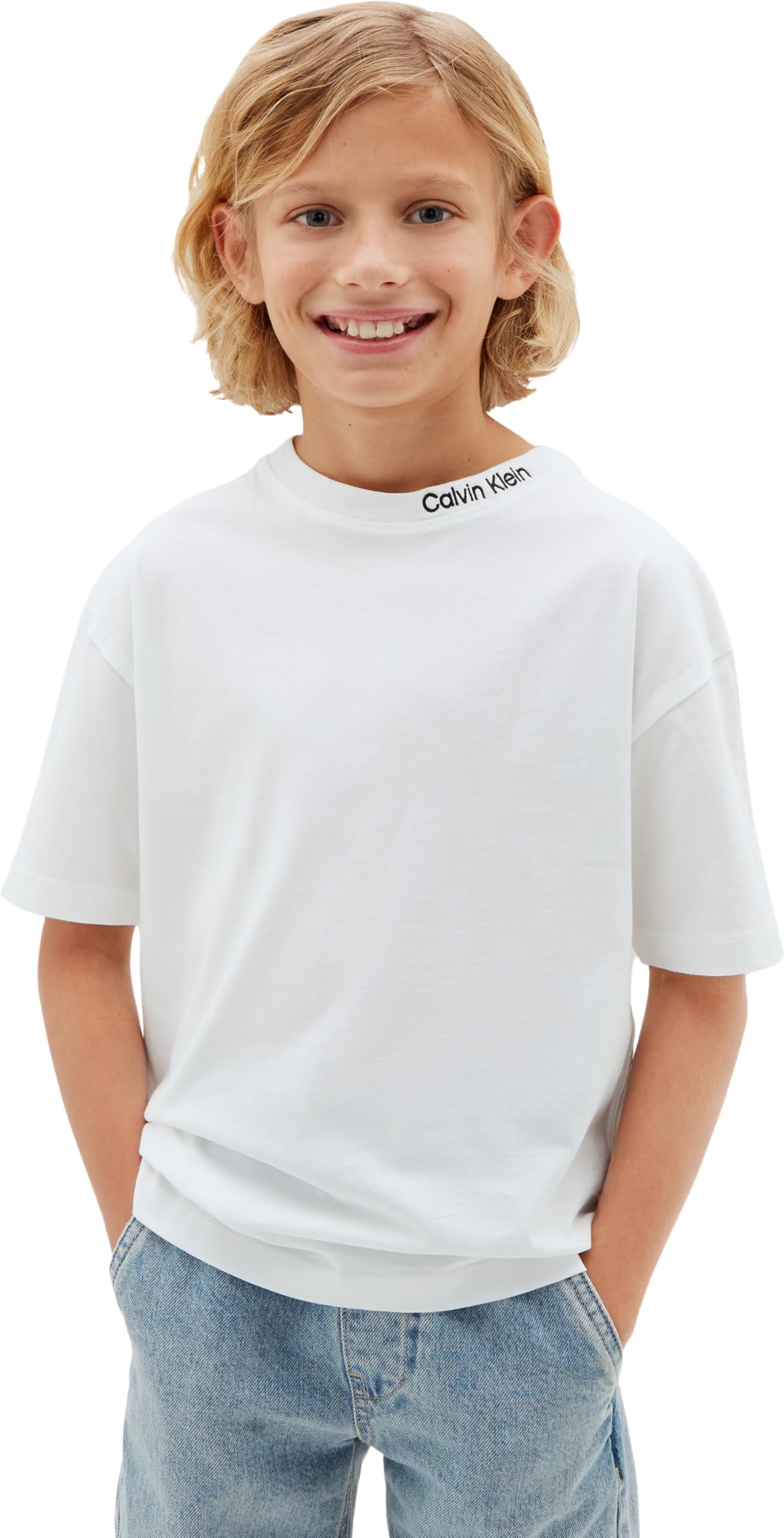 Calvin Klein 2 Pack Embro Logo SS tee Lvcktji18b Juego Niños