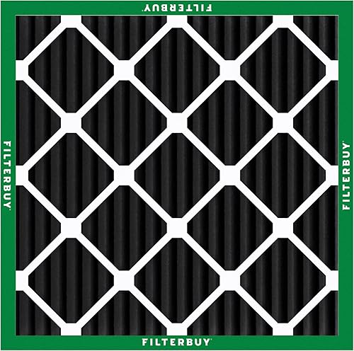 Miniatura 8 de Filterbuy Filtro de aire MERV 8 de 14 x 14 x 1 pulgadas (paquete de 1 unidad), filtros de aire plisados para calefacción, calefacción, aire