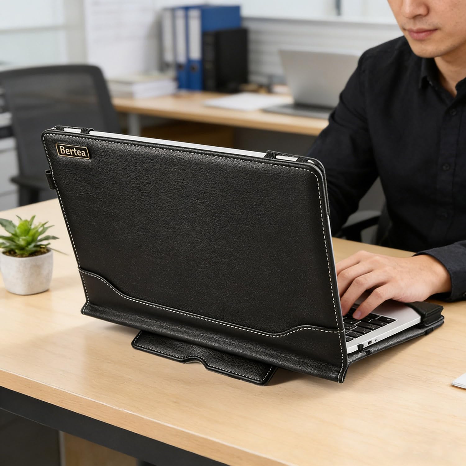 Etui ochronne kompatybilne z HP EliteBook x360 830 G5 G6 G9 G10 / 835 G9 G10 13,3-calowy laptop notebook PC pokrowiec skórzany pokrowiec ze stojakiem