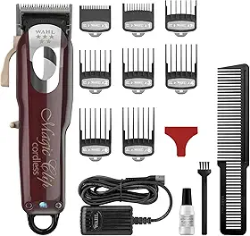 Aparador Cabelo Wahl Magic Clip Cordless, Wahl, MAGIC CLIP CORDLESS- 5 STARS, Vermelha/Cinza