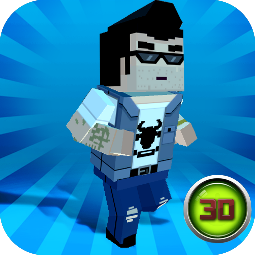 Pixel City Wars 3D: Crime City Game | Cube Craft 3D: Thug Game | Crafting Island: Pixel Fighter City Wars