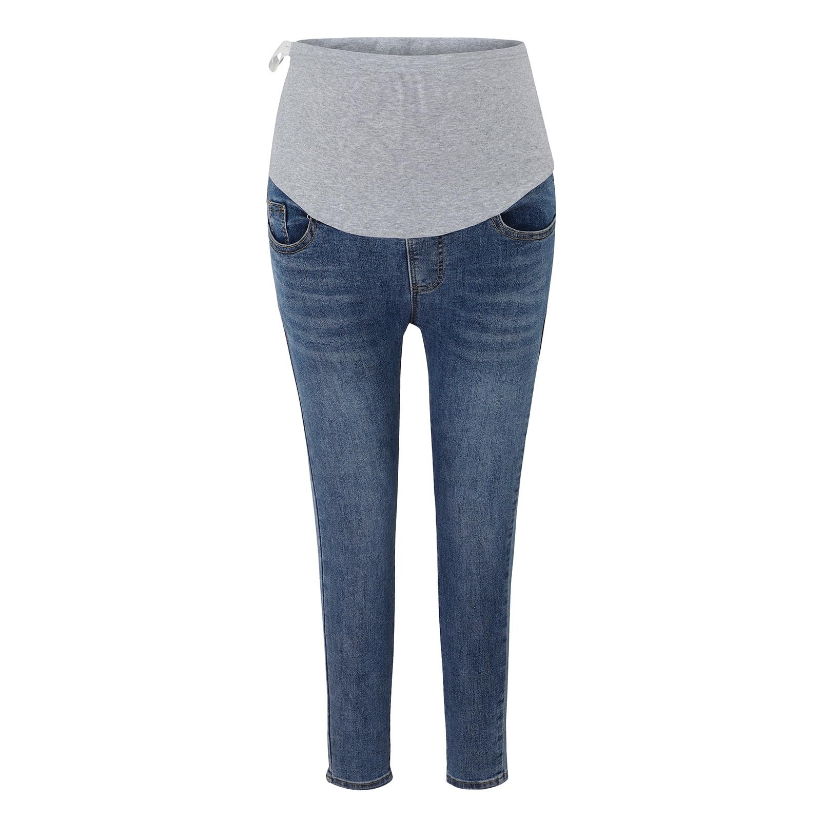 Generisch Ropa de embarazo, pantalones vaqueros para embarazadas, pantalones rotos de maternidad, pantalones deportivos para mujer