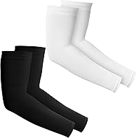Vista 67 de Mangas de brazo de protección solar UV para hombres y mujeres, manga de enfriamiento de compresión deportiva UPF 50, base de cáncer de piel