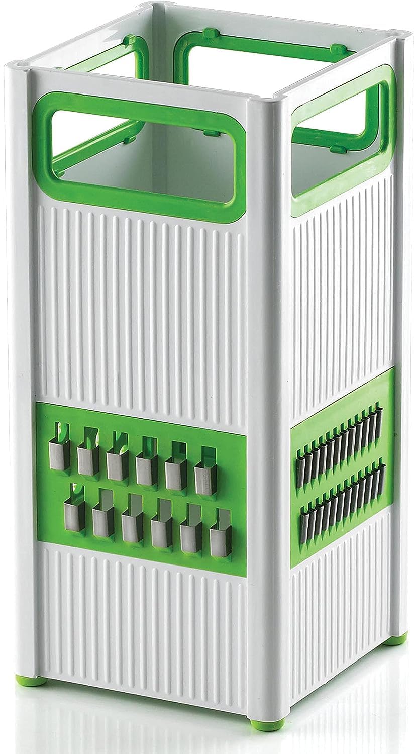 Timber Kitchen6 in1 Slicer for Kitchen Vegetable Slicer, Multi Blade Potato Chip Slicer Veggie Slicer Vegetable Cutter Julienne Shredder Vegetable peeler For Small Job In Kitchen Green