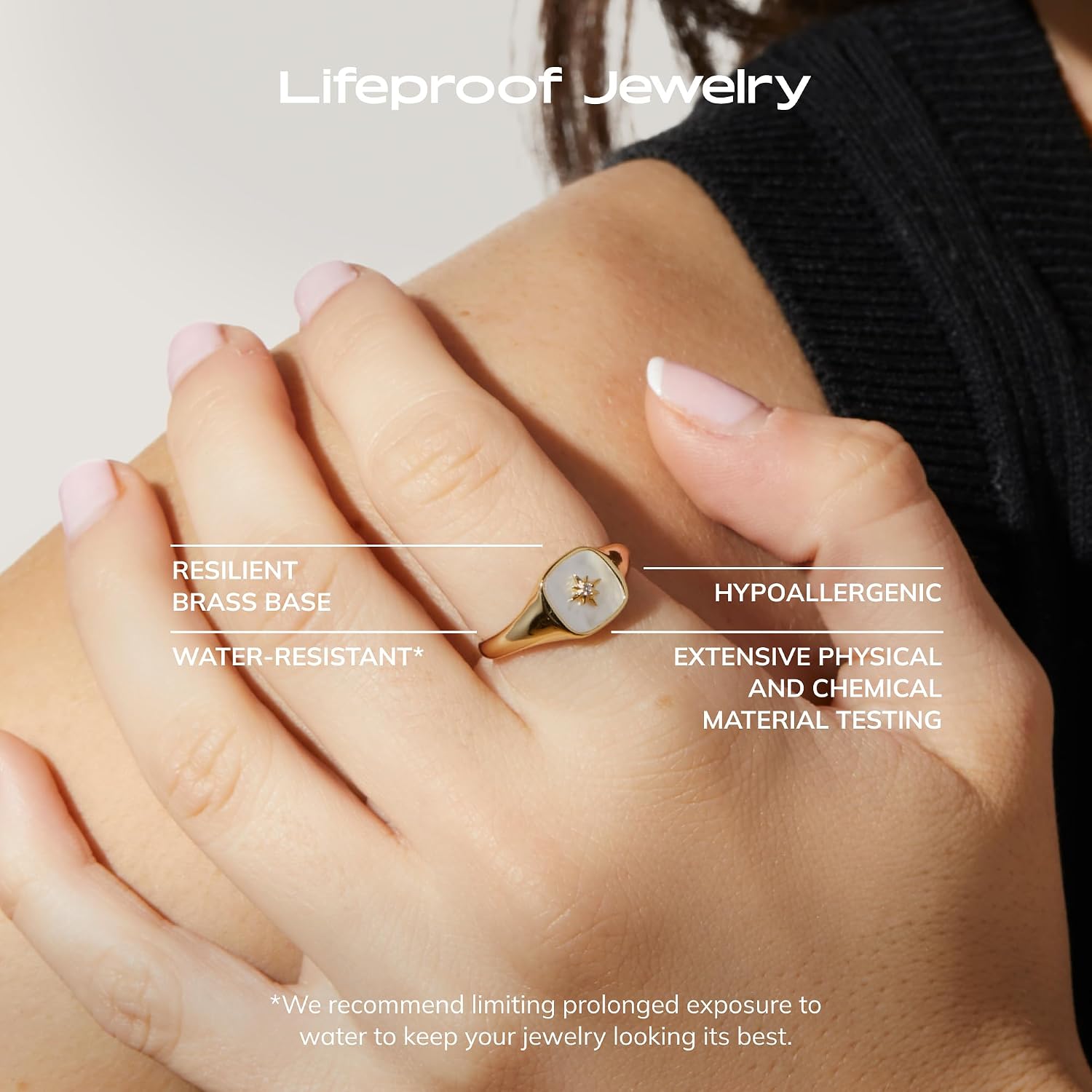 Ana Luisa Gold Rings for Women - 14K Gold Plated Rings for Women Non Tarnish - Trendy Stacking Ring for Daily Wear - Twisted, Heart, Eternity Ring Styles - Hypoallergenic & Water-Resistant Jewelry