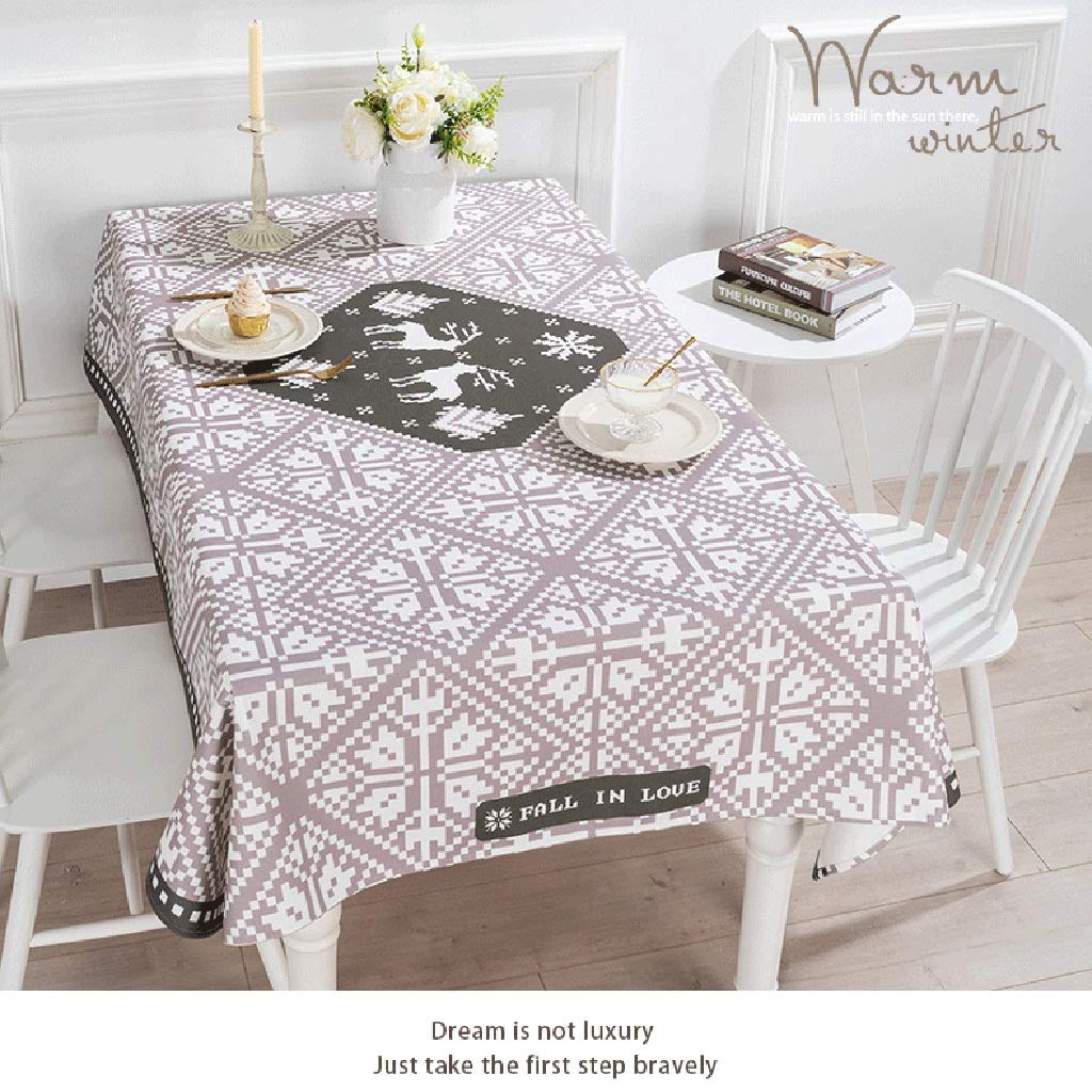 Manteles Mantel De Lino De Algodón Resistente A Las Manchas De La Tela Decorativa Cubierta De Mesa For Uso Al Aire Libre Y Cubierta De Polvo Cubierta Cubierta De Mesa Mantel For La Cocina, Todos Los T