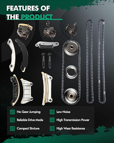 Miniatura 6 de SCITOO Kit de cadena de distribución para Cadillac 2007-2015 para Cadillac para Buick para Chevrolet para GMC para Saab para Saturn para Suzuki CTS