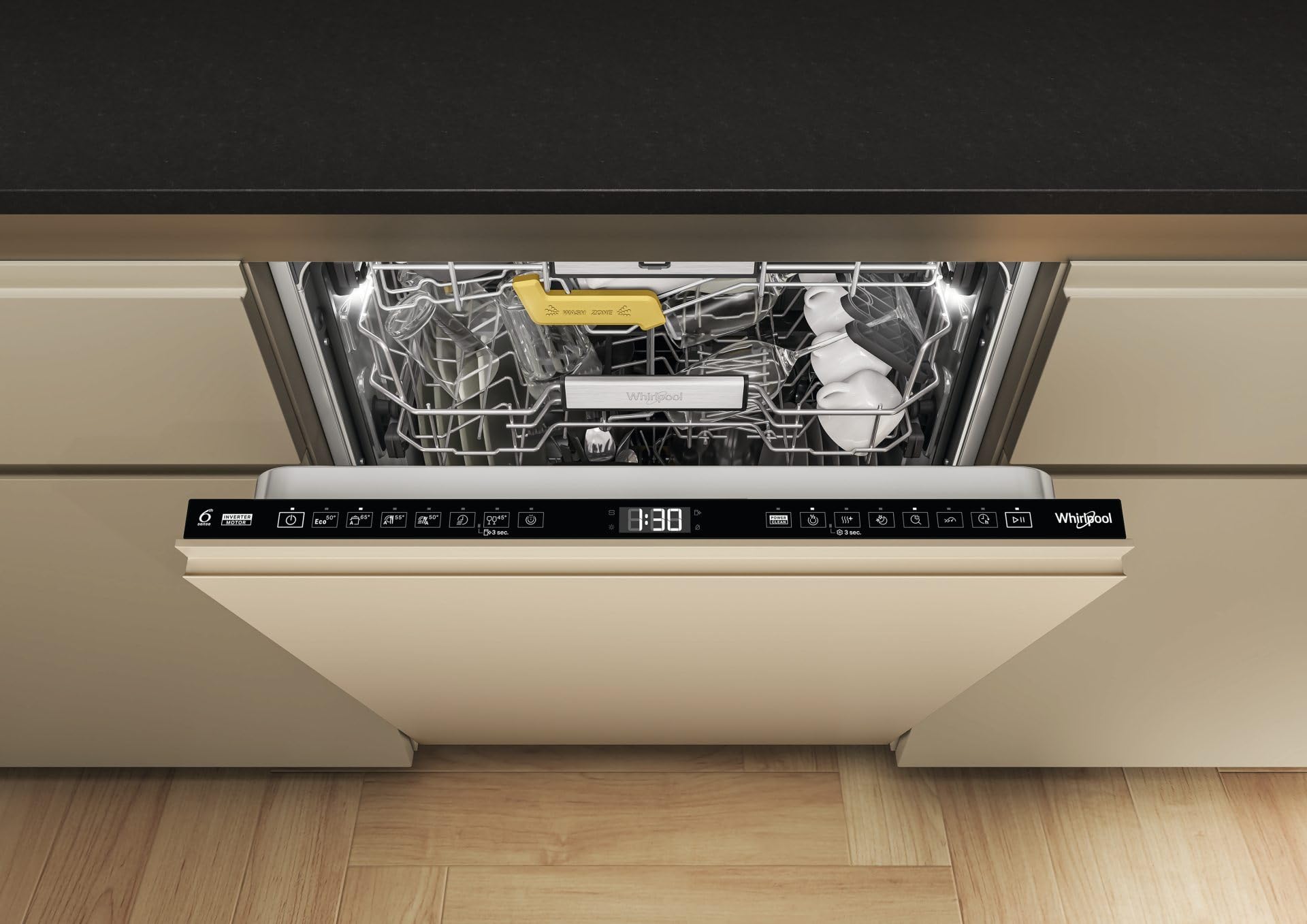 Whirlpool W8I HF58 TUS - Lavastoviglie, scomparsa totale, 14 coperti [Classe energetica B]