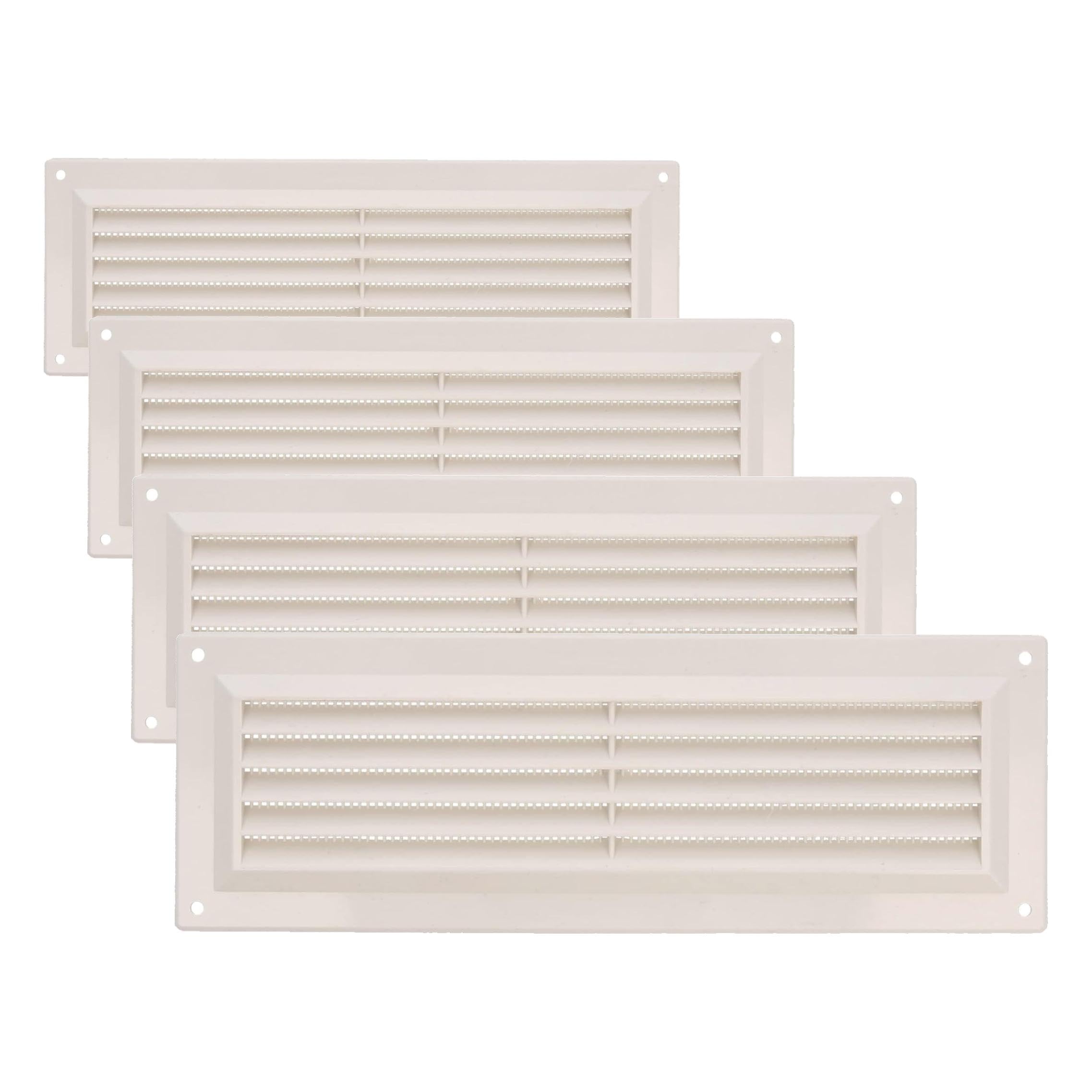 Grille de ventilation Amig rectangulaire 260x90 mm avec moustiquaire