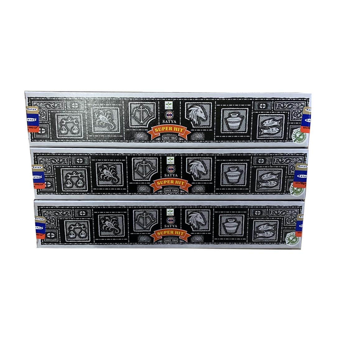 Giftlocaluk Floral, Spicy, With Hints Of Vanilla And Musk Satya Super Hit Incense Sticks Exotic Blend For Energy & Positivity (Pack Of 3 X 20 Sticks)
