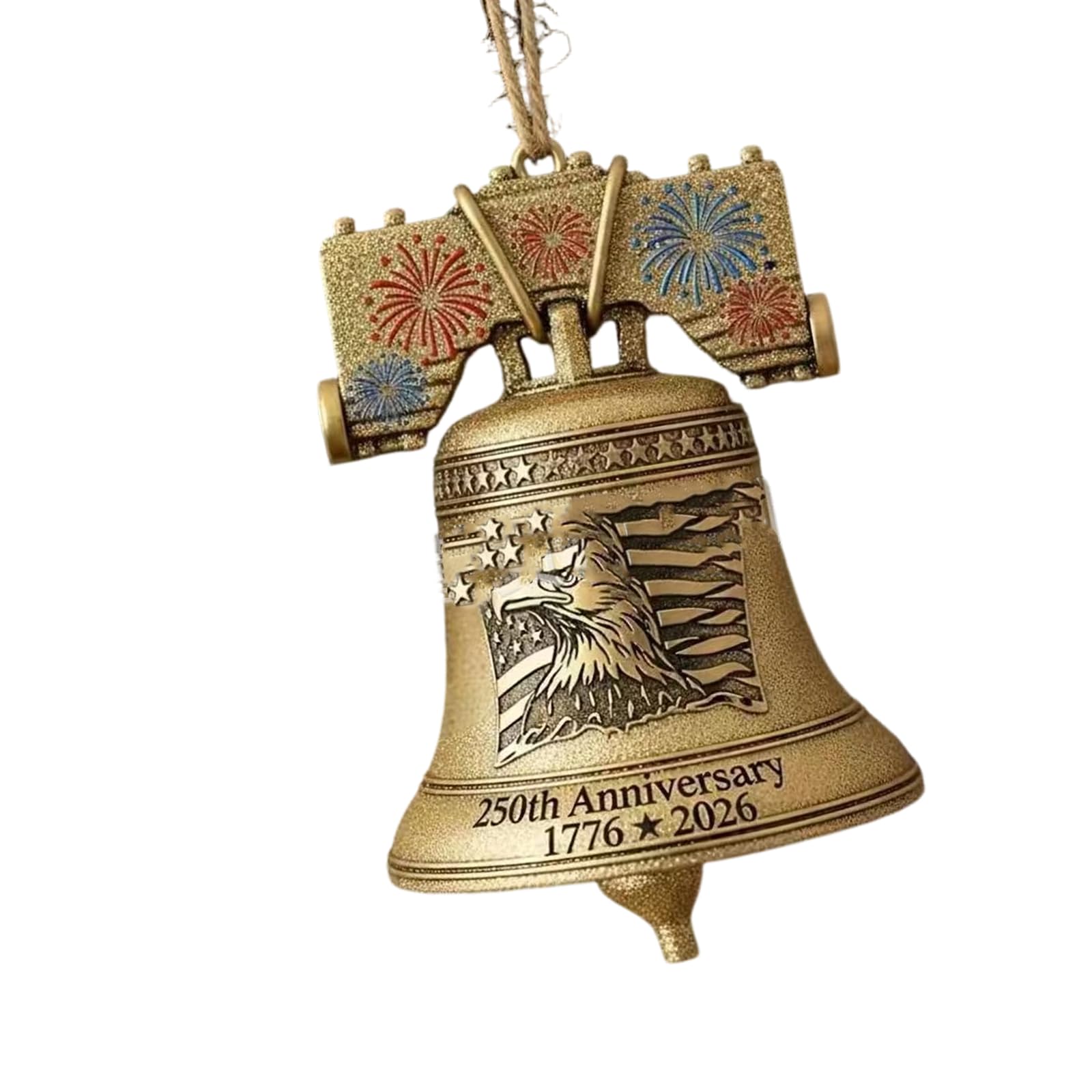 hogtnd Decorative Acrylic Bell Shaped Decoration Celebrating the 250th Anniversary of Americans Independence Party Supplies American Decoration