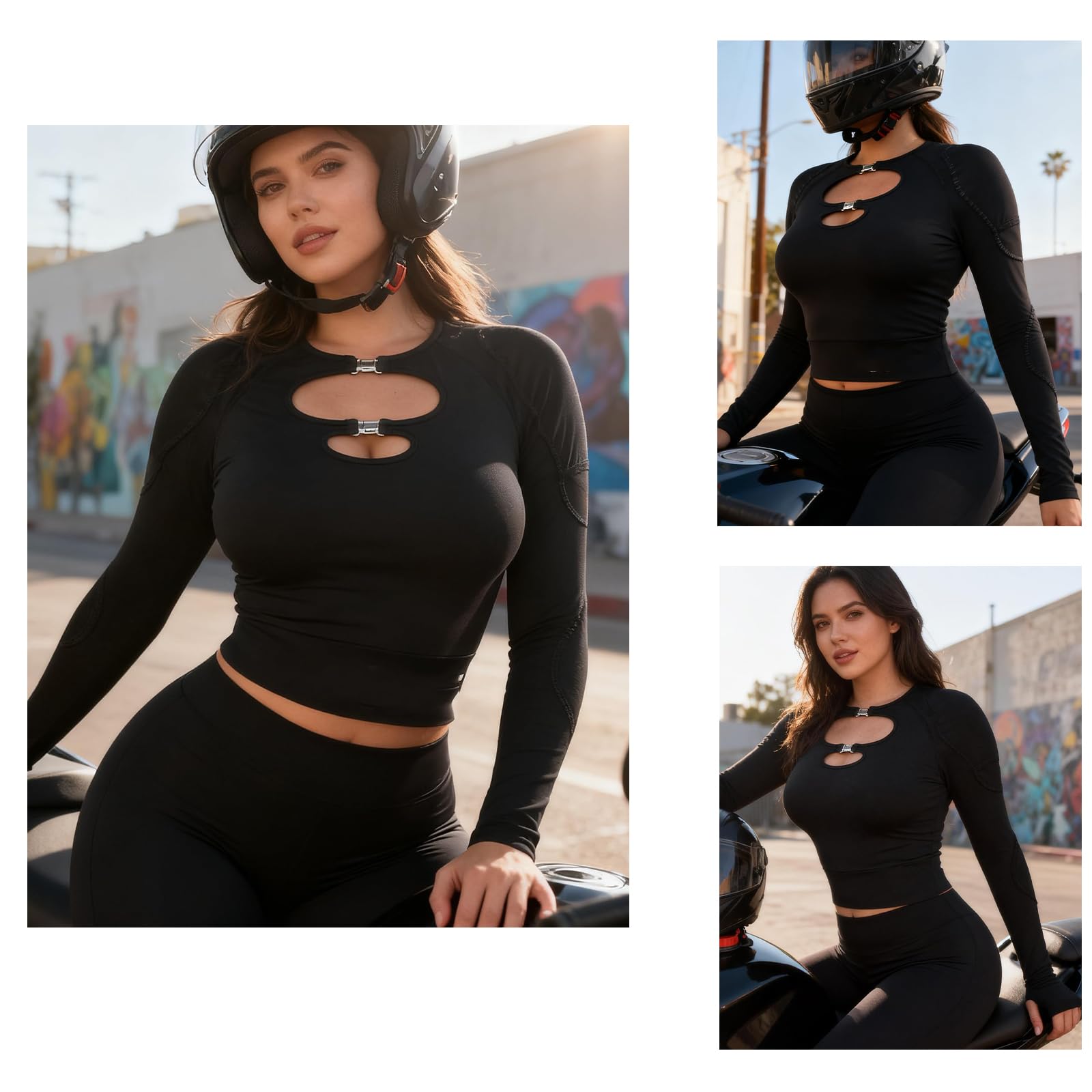 Giacca da moto da donna tuta estiva leggera in rete per motociclisti maglia protettiva da ciclismo con protezioni CE softshell riflettente a compressione per sport fitness e MTB