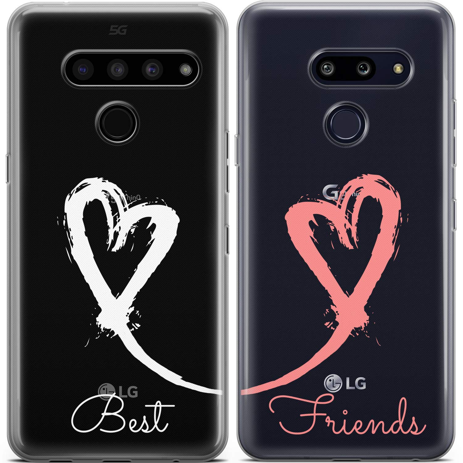 Mertak Matching Cases Compatible with iPhone 16 15 Pro Max 14 Plus 13 12 Mini 11 SE XS S25 S24 BFFs Unbiological Sisters in Law Best Friends Besties Hearts Friendship Galentine's Day for Two Girls