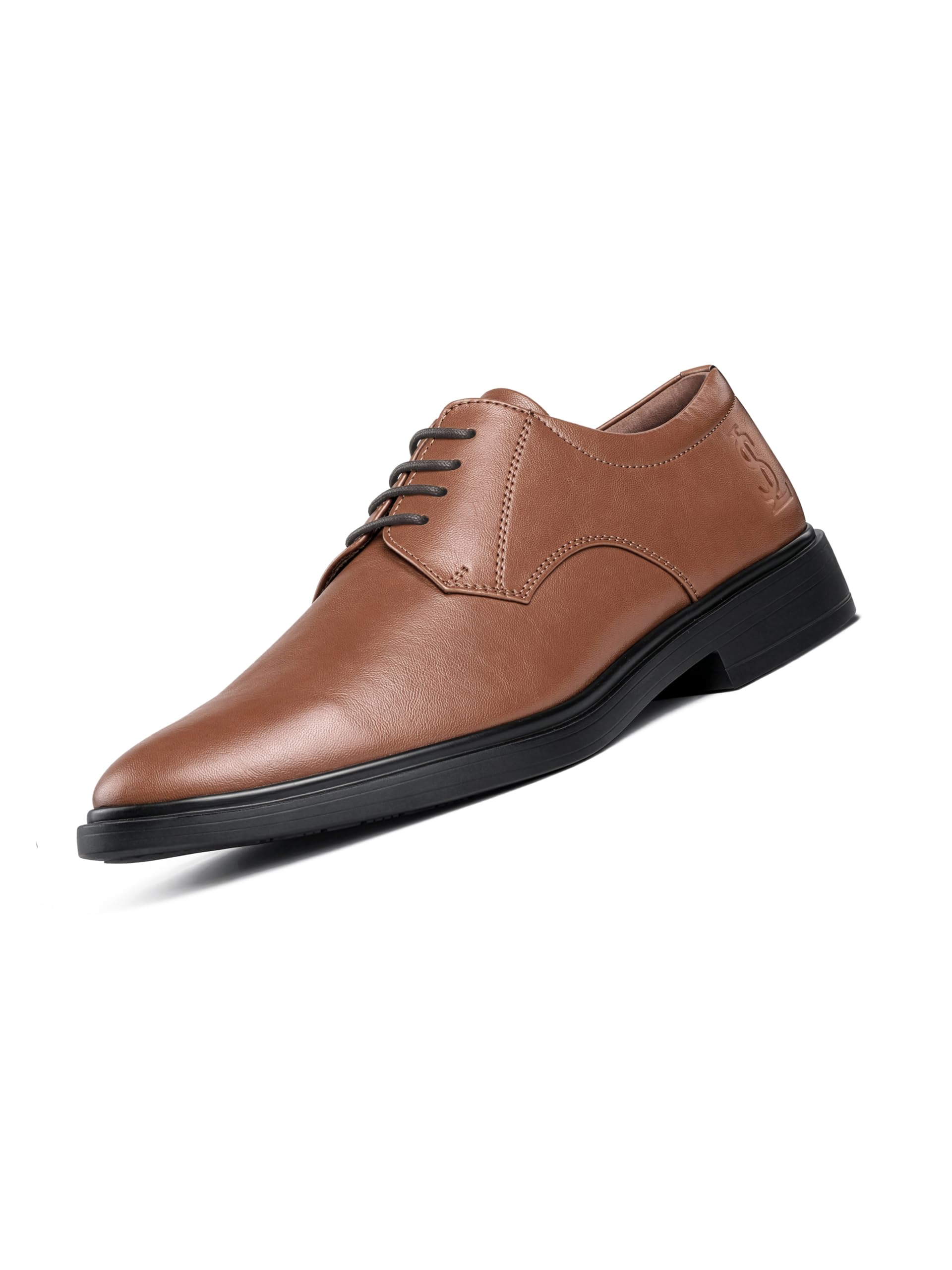 louis stitch Men’s Russet Tan Formal Derby Shoes | Comforter Series | Formal Lace-Up Shoes for Men | Business & Occasion Wear | LSFXPLTN-picture-16