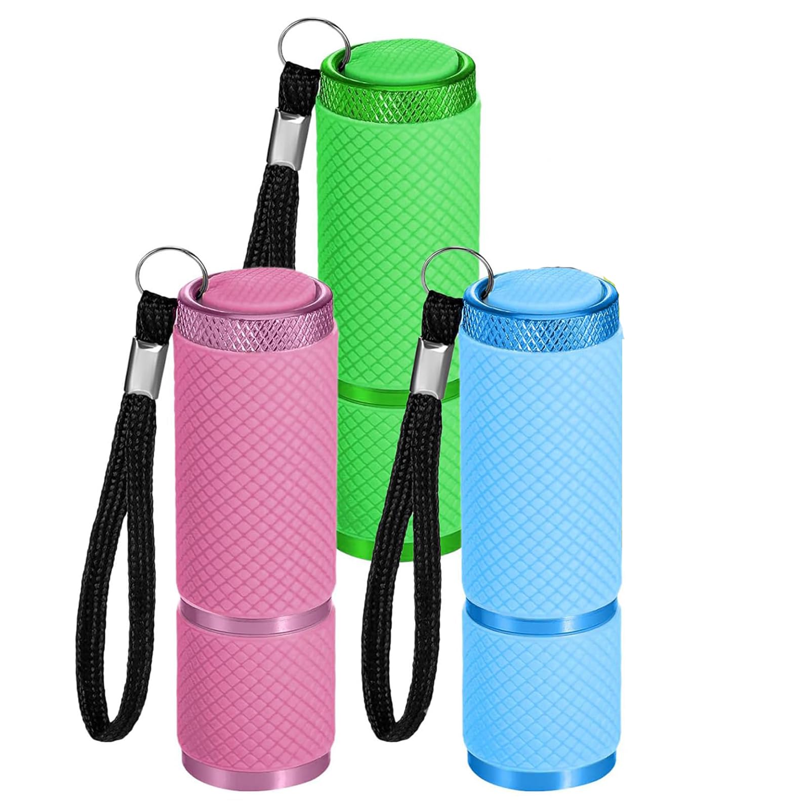 XLTXWD 3PCS Kids Torch, Mini Torch for Kids with Lanyard, Glow in The Dark for Camping Outdoor Activities