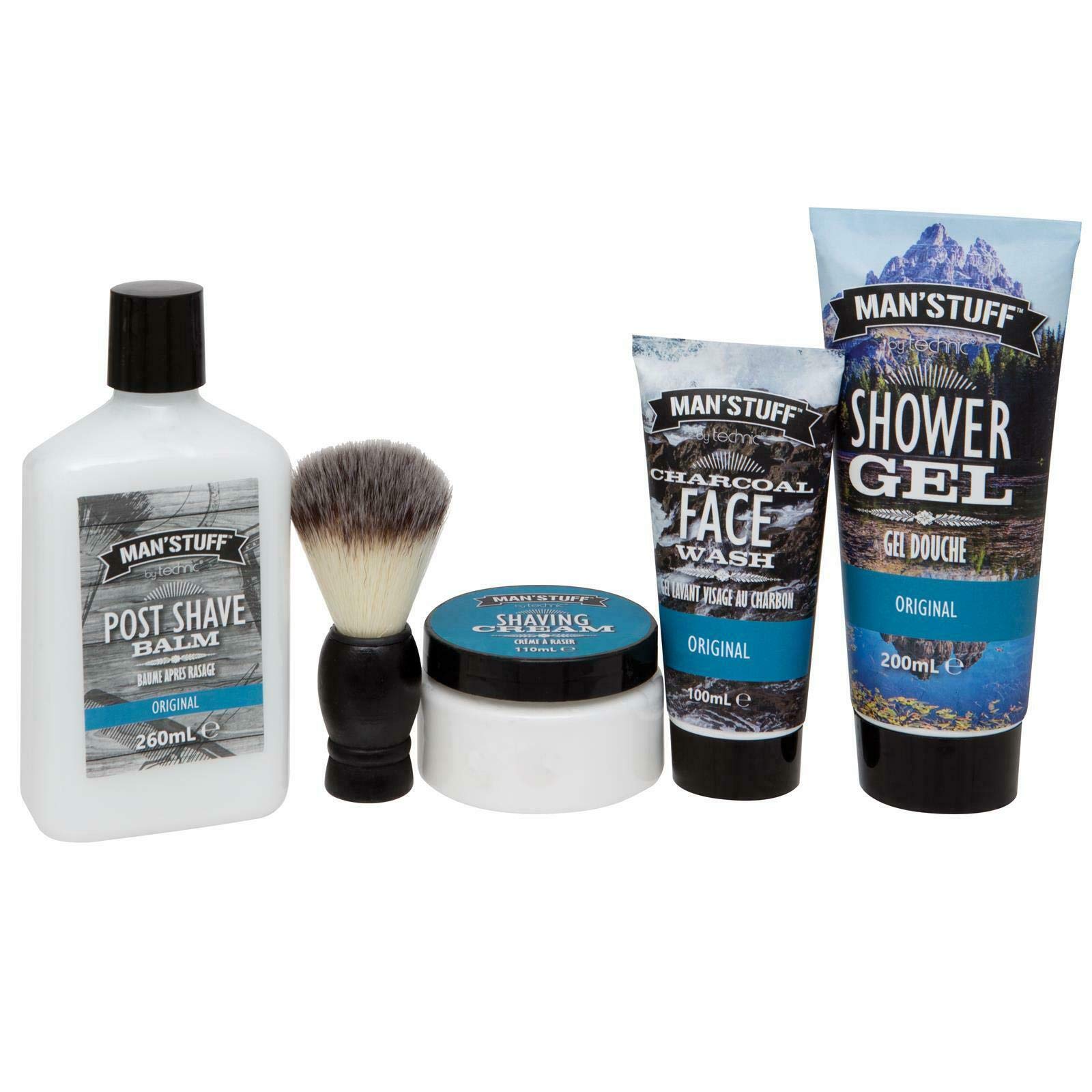 Man'Stuff 999714 The Grooming Guide Gift Set, Multi Colored