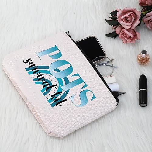 Miniatura 6 de G2TUP POTS - Kit de supervivencia para regalo de concienciación, bolsa de cosméticos de combatiente de síndrome de POTS, bolsa de cosméticos para