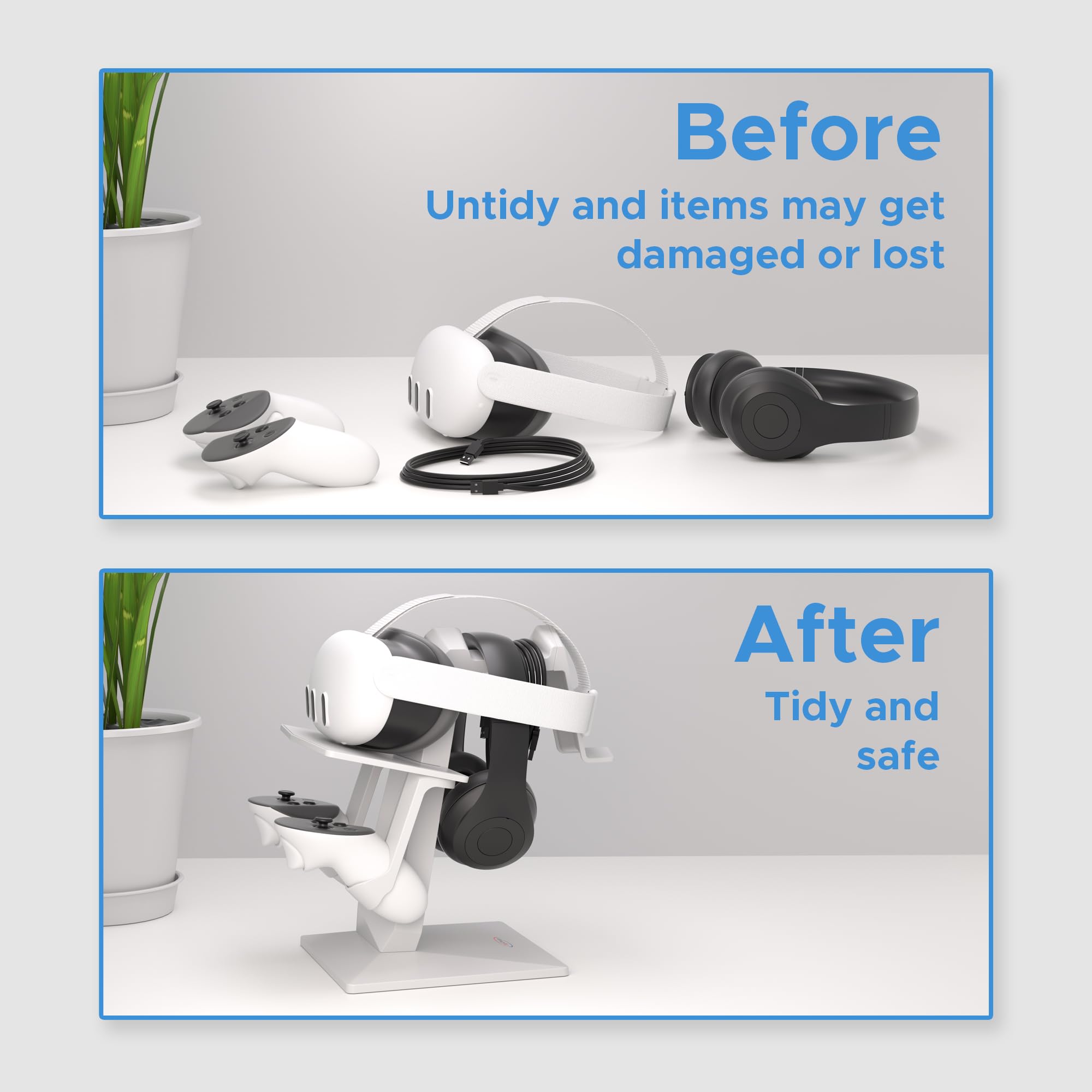 Amazon.com: DigiCharge VR Headset Stand for Meta Quest 3S / 3
