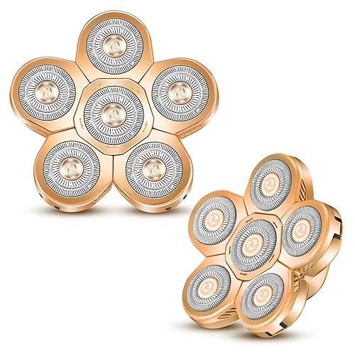 Cabezal de repuesto para afeitadora eléctrica de 6 cabezales, 6 cuchillas de repuesto 6D, cabeza de afeitadora calva, 6 cabezales, cabezal de