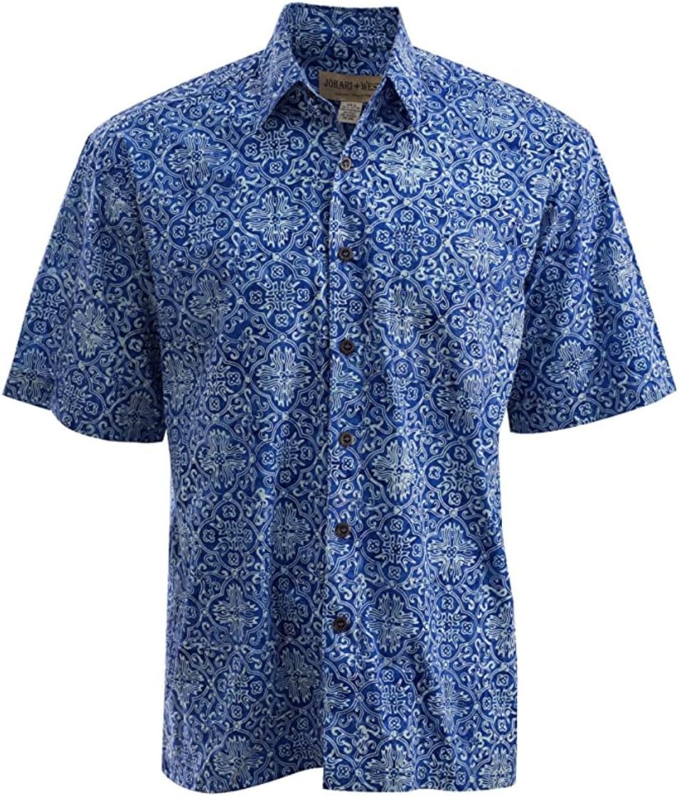 Johari West Moroccan Jazz Tropical Hawaiian Batik Shirt