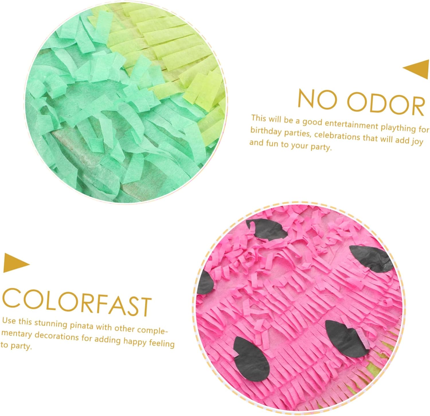 Ciieeo Birthday Pinata Party Decoration Watermelon Shape Paper Pinata Party Pendant