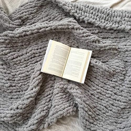 Miniatura 8 de Manta de felpilla de punto grueso de tamaño pequeño de 32 x 32 pulgadas, manta de ganchillo súper voluminosa para decoración del hogar