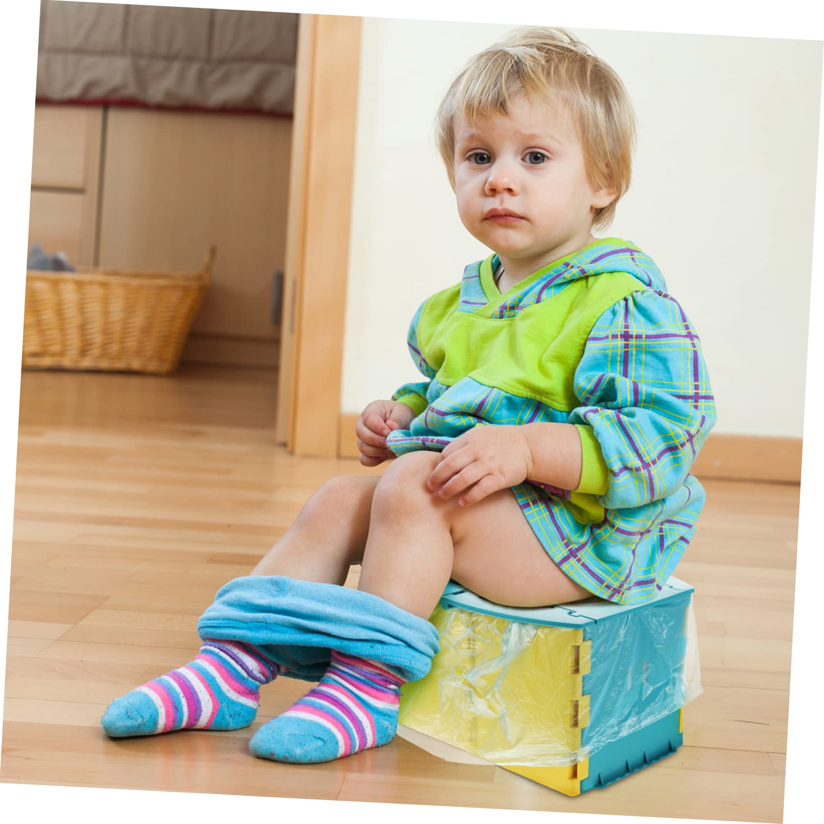 VANZACK Portable Baby Folding Toilet Toddler Potty Training Seat Collapsible for Boys and Girls