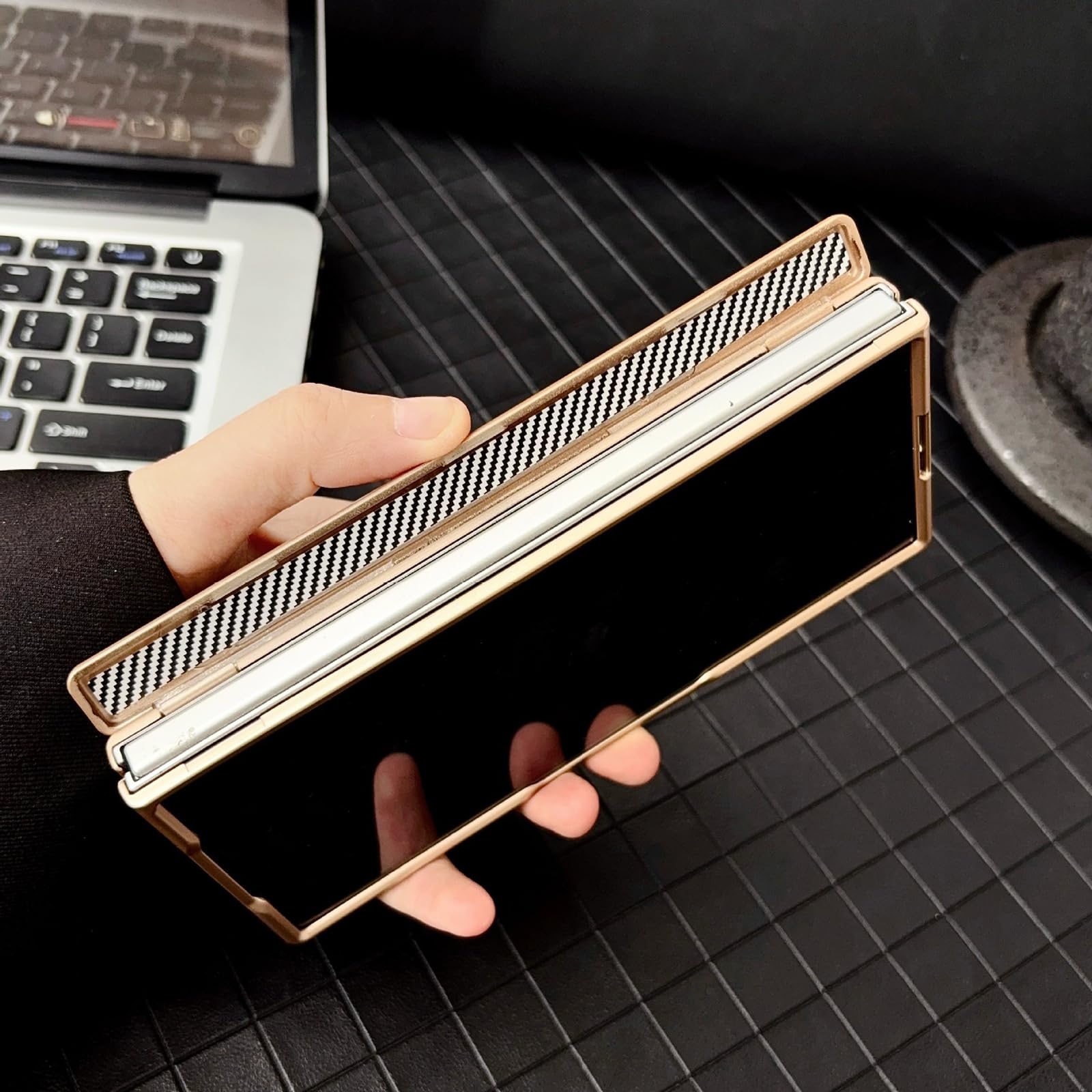 Magnetyczne etui do Samsung Galaxy Z Fold 8 Ultra, zdejmowany portfel