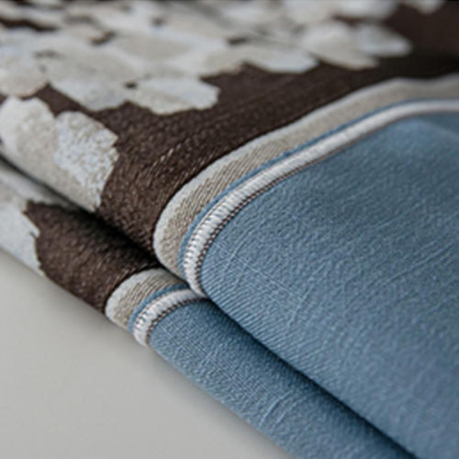 Wachstuchtischdecke Wachstischdecke Breathable Wachstuch Tischdecke Abwischbar Grey Blue 135 × 160cm
