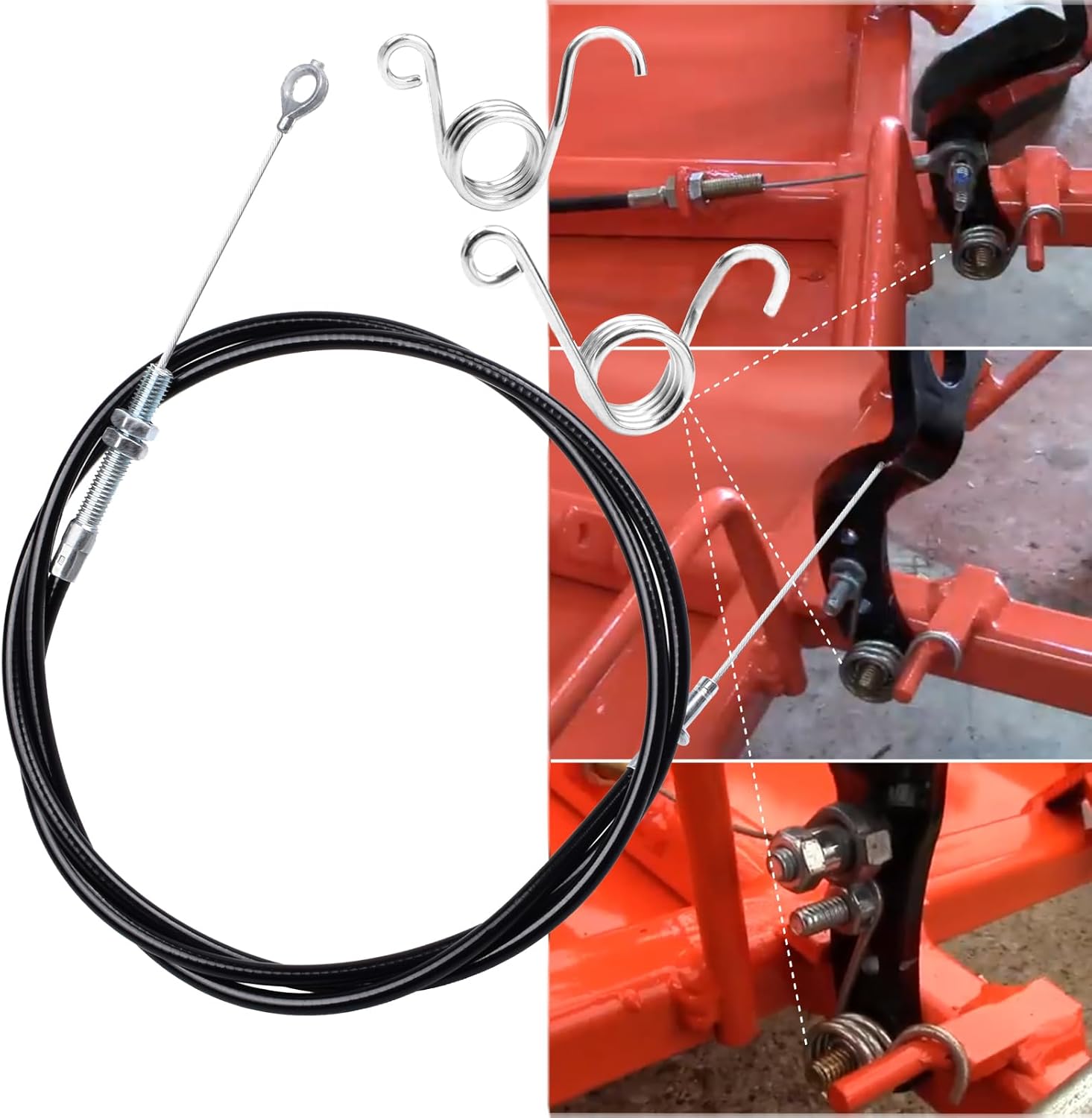 Universal Throttle Cable 60 inch Long with 53" Casing for Manco 8252 ASW Go Kart Minibike Buggy Cart