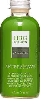 Honeybee Gardens Soothe & Refresh Herbal Aftershave with Aloe & Witch Hazel for Men - Unfragranced - The perfect blend for an all natural clean shave, Vegan, Cruelty-Free, 4 Fl Oz
