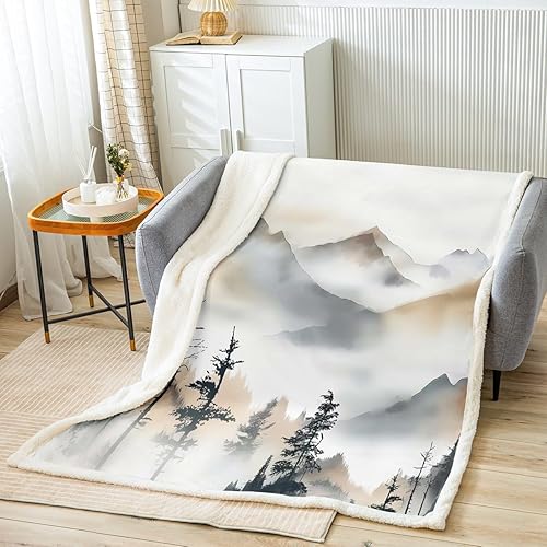 Miniatura 14 de Manfei 3D Deer Kids Throw Blanket Wild Animal Theme Bed Blanket for Boys Girls Adult Room Decor, Woodland Wildlife Elk Print Blanket for Couch Sofa