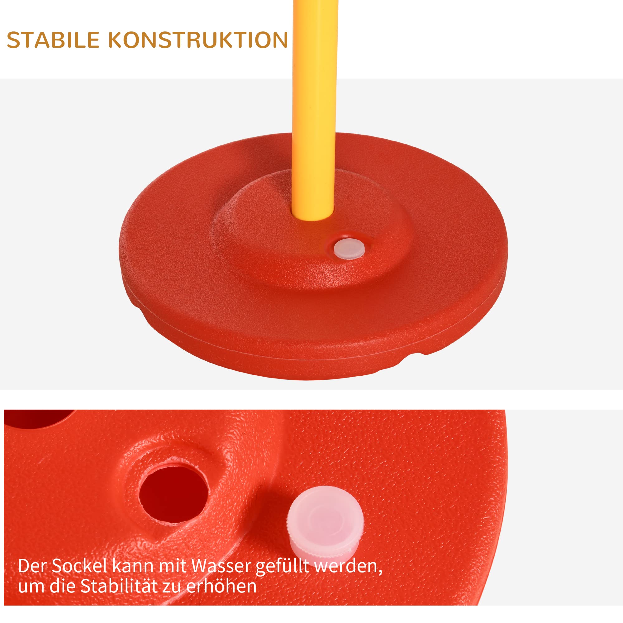 PawHut Agility Set Hunde 3-Teiliges Agility-Ausrüstung für Hundetraining | Steckhürdenset, 6 Slalomstangen, Höhenverstellbare Hürden, Sprungreifen, Tragetasche, Spiele, Training