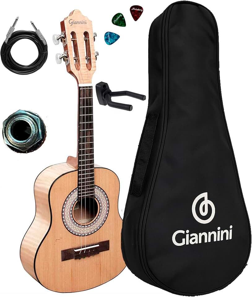 Cavaquinho Eletroacústico Giannini Cs34 Fmg + Suporte Sh85