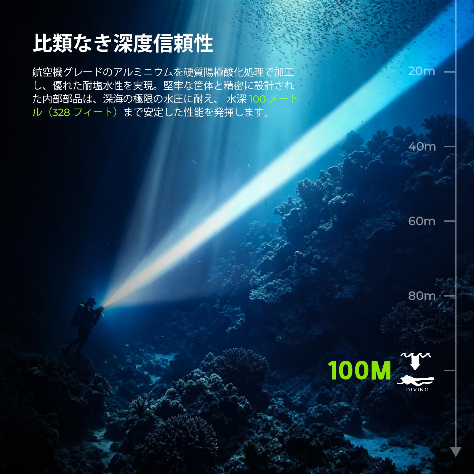 Wurkkos DL05 6000LM 水中ライト ダイビングライト 充電式 Amazon.co.jp: Wurkkos DL05 ダイビングライト 水中ライト 6000LM 14
