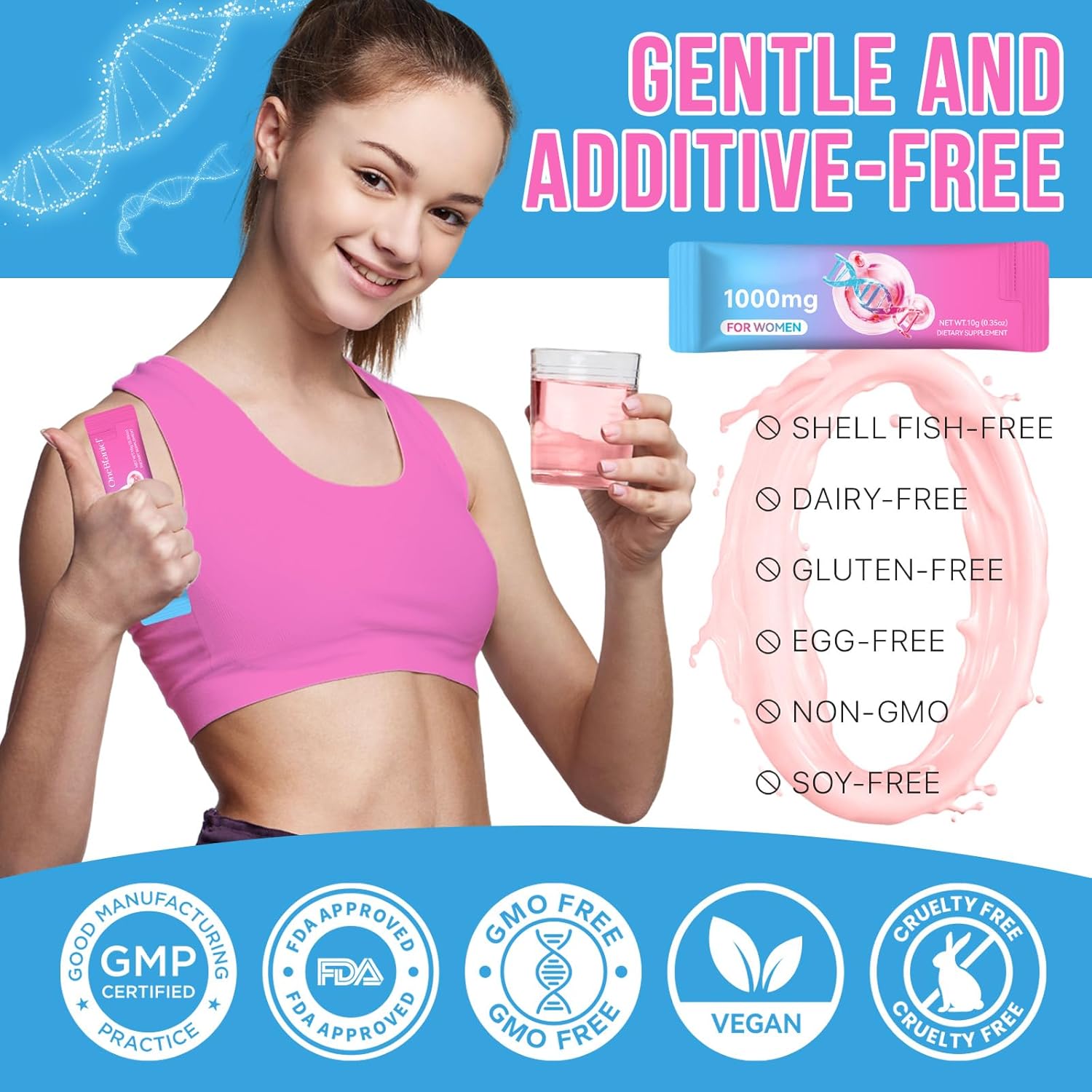 1000mg High-Potency Liquid Supplement, with Nicotinamide, Riboside, PQQ, Resveratrol, Helps Maintain Health, for Women & Men - Image 6