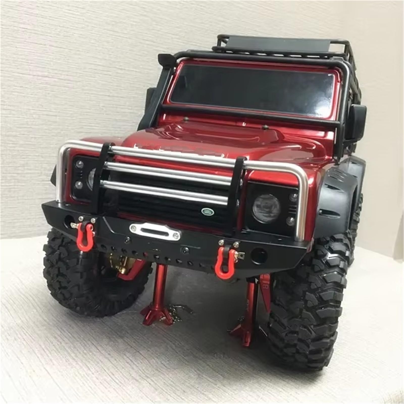 Paraurti RC per Axial per SCX10 II III per Traxxas per TRX4 Gen8 1/10 RC Crawler Car, Set di Paraurti Anteriore E Posteriore Alluminio, Parti Aggiornamento