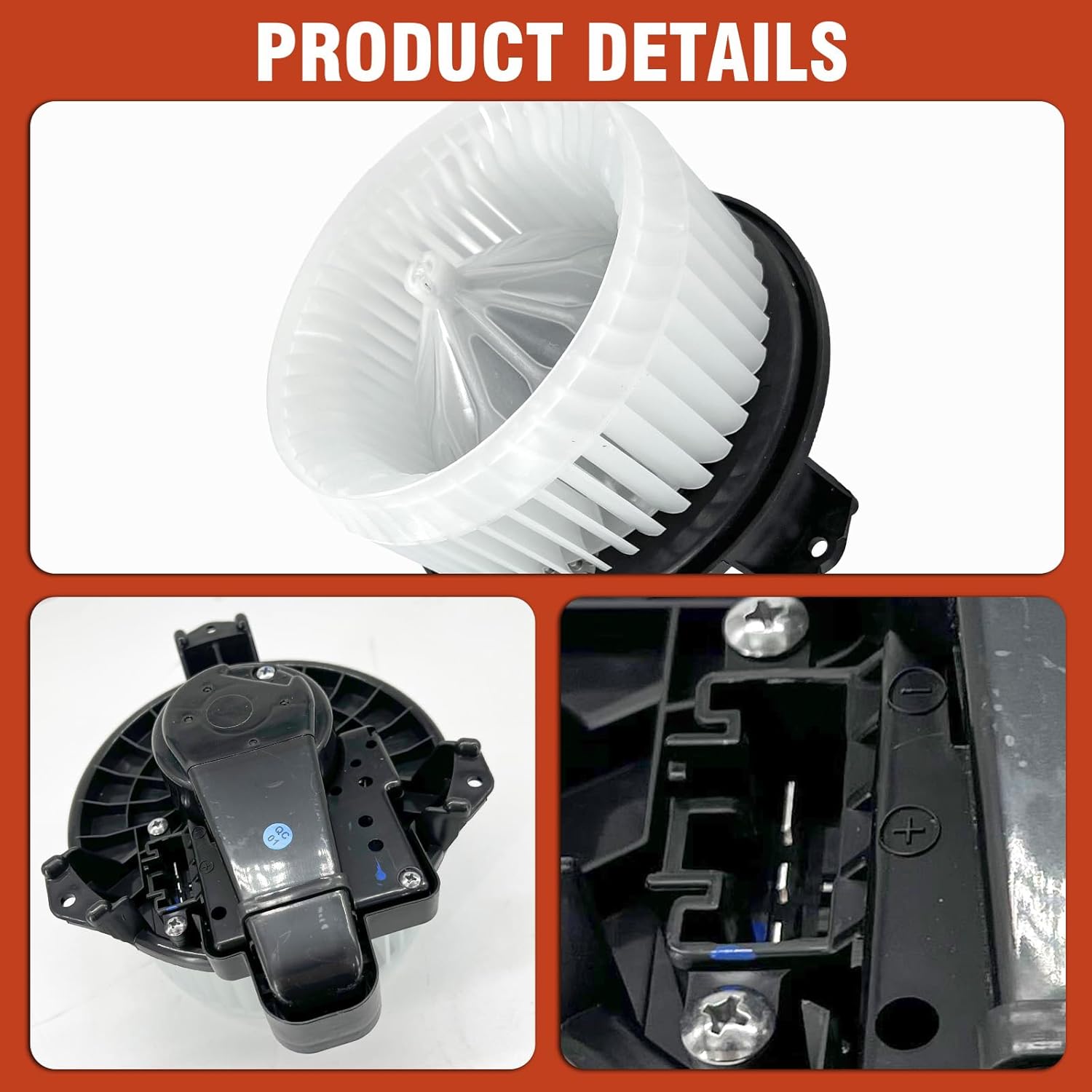 AC Heater Blower Motor with Fan 700249 fit for Toyota Prius 2010-2015, Prius V 2012-2018, Corolla 2009-2019