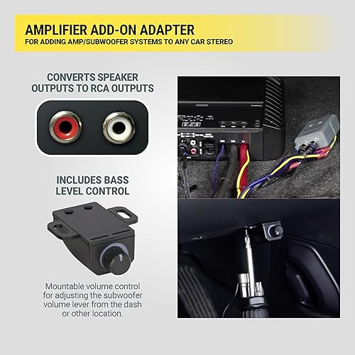 Miniatura 16 de Scosche LOC2SL - Convertidor de salida de línea con perilla de control remoto, convertidor RCA alto/bajo de 2 canales de audio para automóvil, ideal