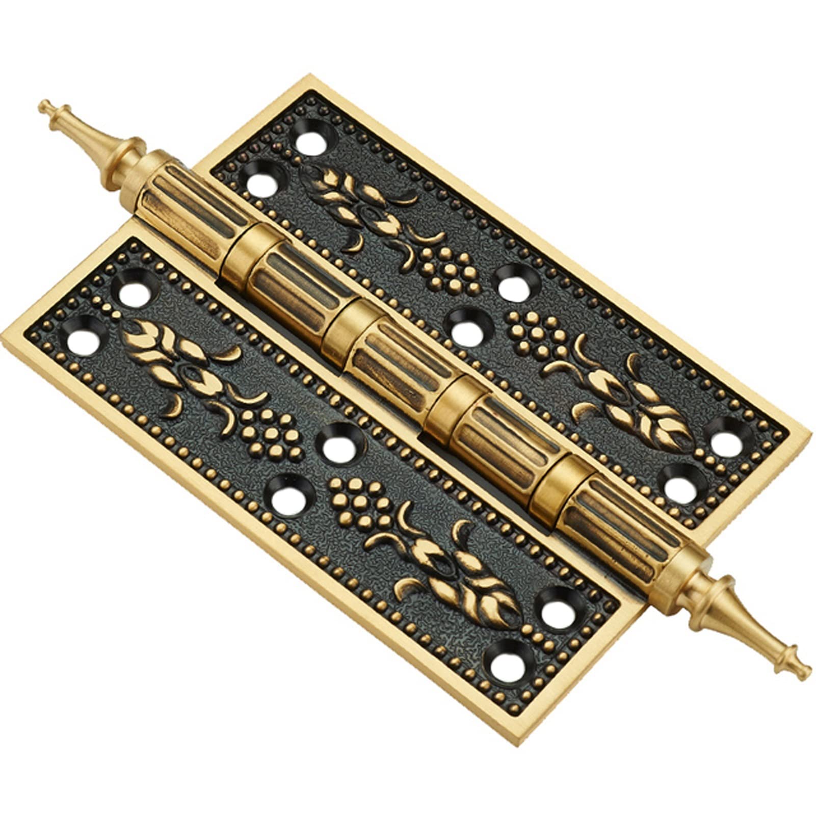 Shundeed C 1P 5Inch European Hinge, Gate Room Door Opper Hinge Brass Hings Thick Retro Antique Abinet Door Neoclassical(C)