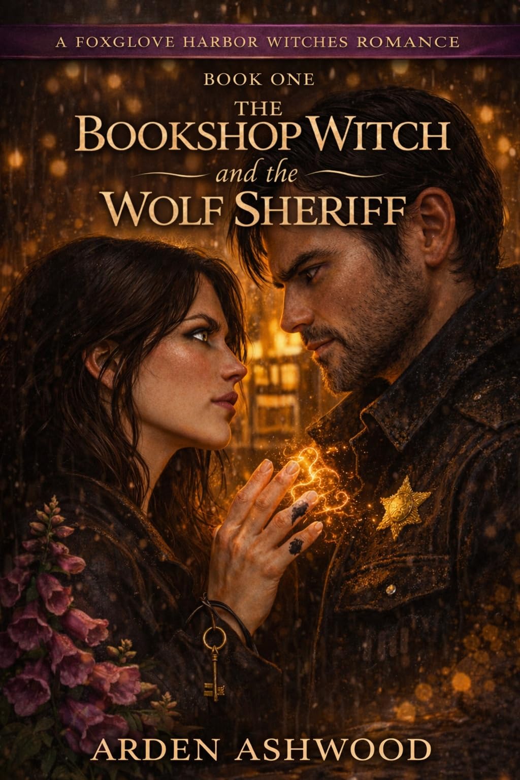 The Bookshop Witch and the Wolf Sheriff (The Foxglove Harbor Witches Book 1)
