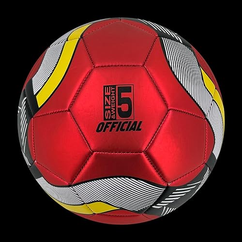 Miniatura 5 de Senston Balón de fútbol de talla 3, talla 4 y 5 para niños y adultos, pelota de fútbol oficial de entrenamiento con bomba